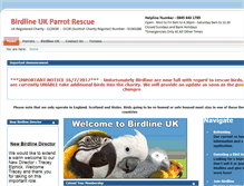 Tablet Screenshot of birdline.org.uk
