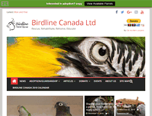 Tablet Screenshot of birdline.ca